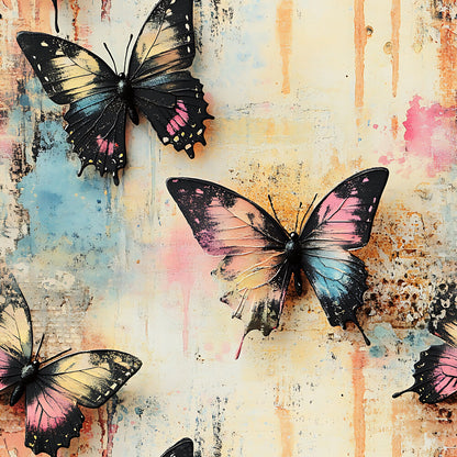Butterfly Collage Art Fat Quarter Bundle