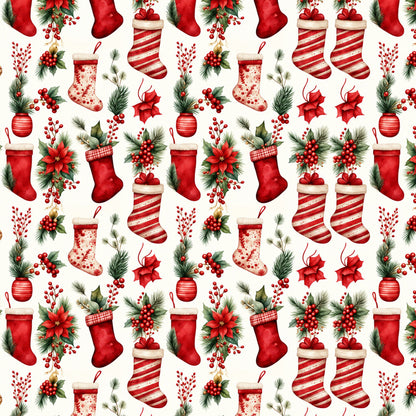 Vintage Classic Red Christmas Fat Quarter Bundle