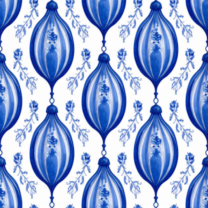 Royal Blue Ornament Elegance Fat Quarter Bundle