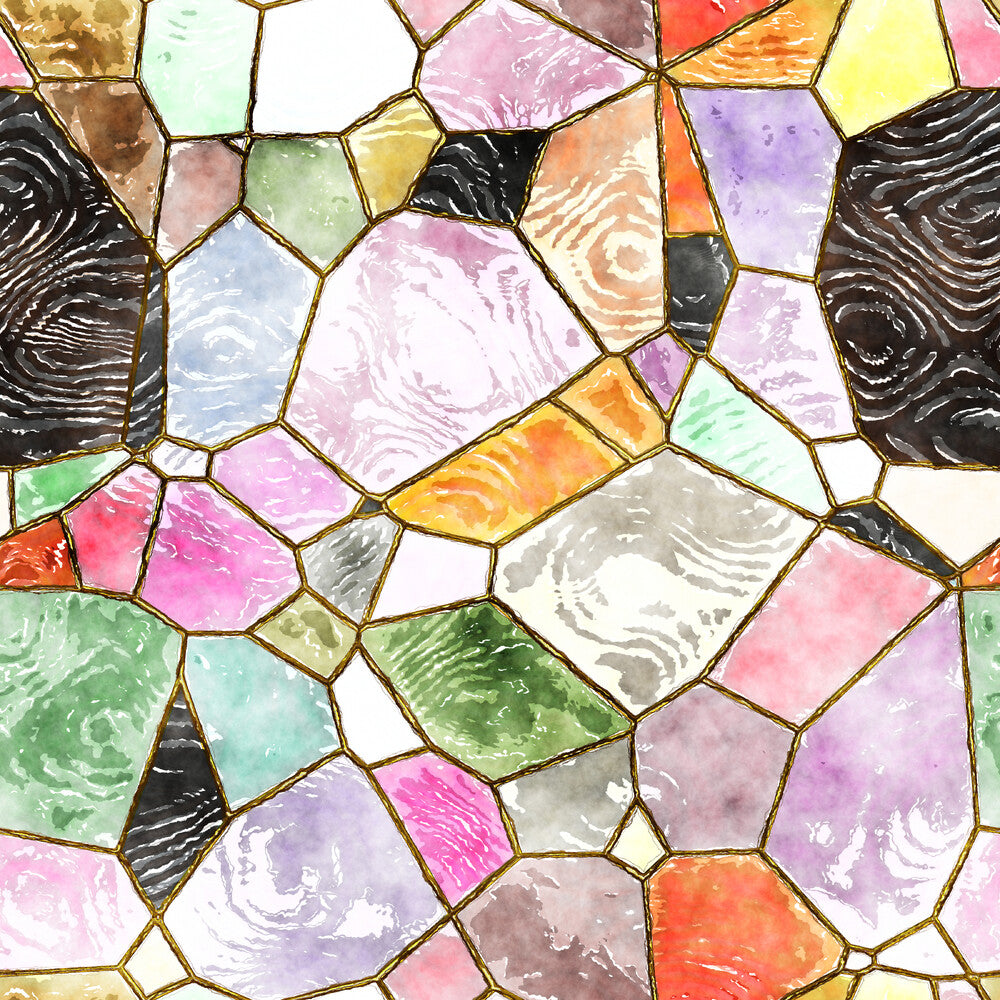 Watercolor Stained Glass Fat Quarter Bundle