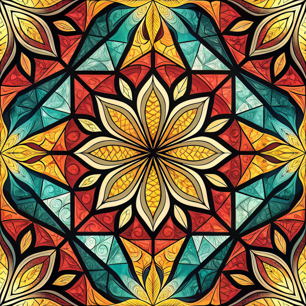 Stained Mosaic Glass Fat Quarter Bundle