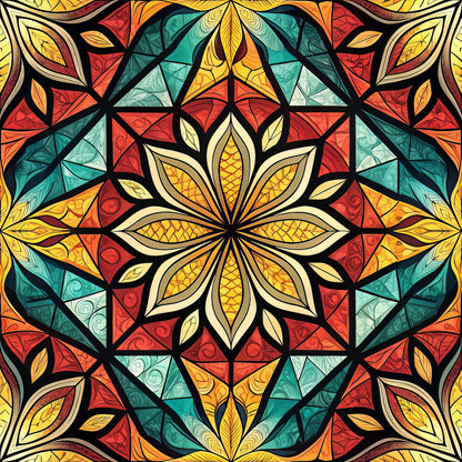 Stained Mosaic Glass Fat Quarter Bundle