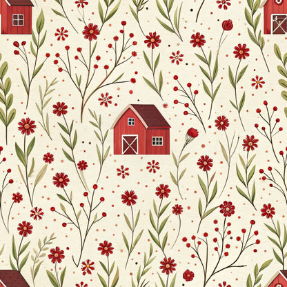 Red Farmhouse Fat Quarter Bundle