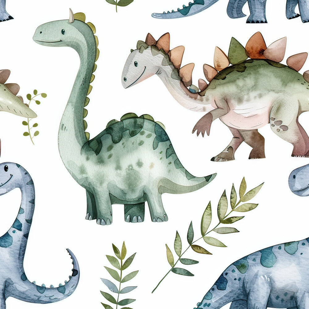 Watercolor Dinosaurs Fat Quarter Bundle