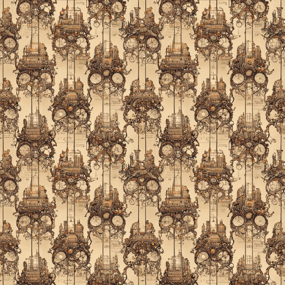 Steampunk Pipes Fat Quarter Bundle