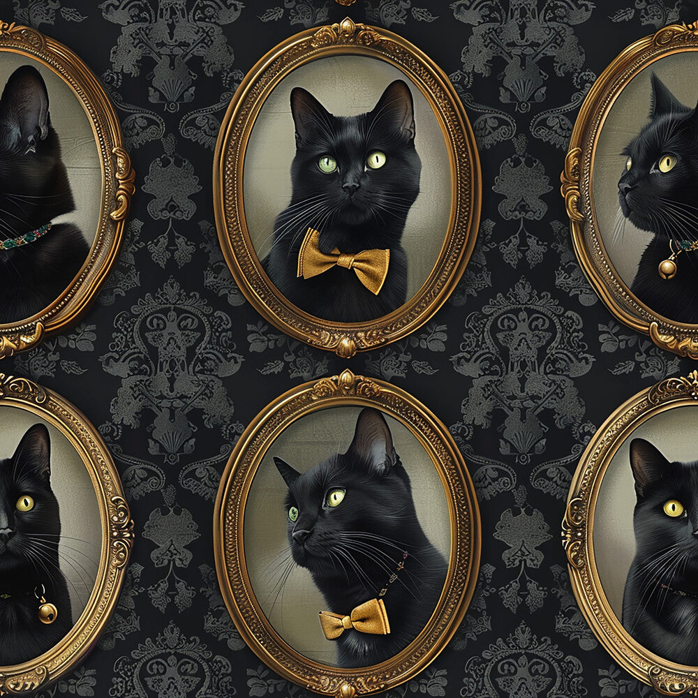Fancy Feline Portraits Fat Quarter Bundle