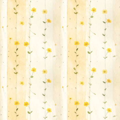 Dusty Yellow Cottage Garden Fat Quarter Bundle