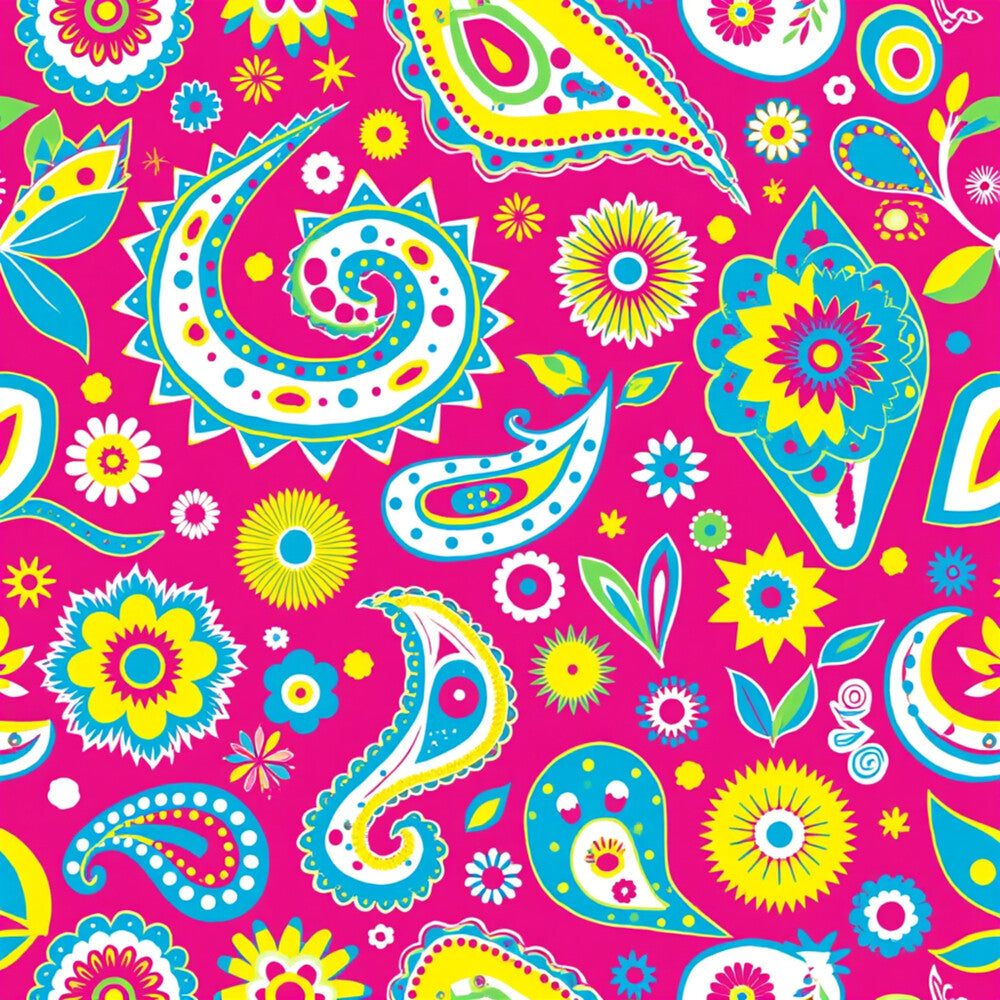 Bright Preppy Paisley Fat Quarter Bundle