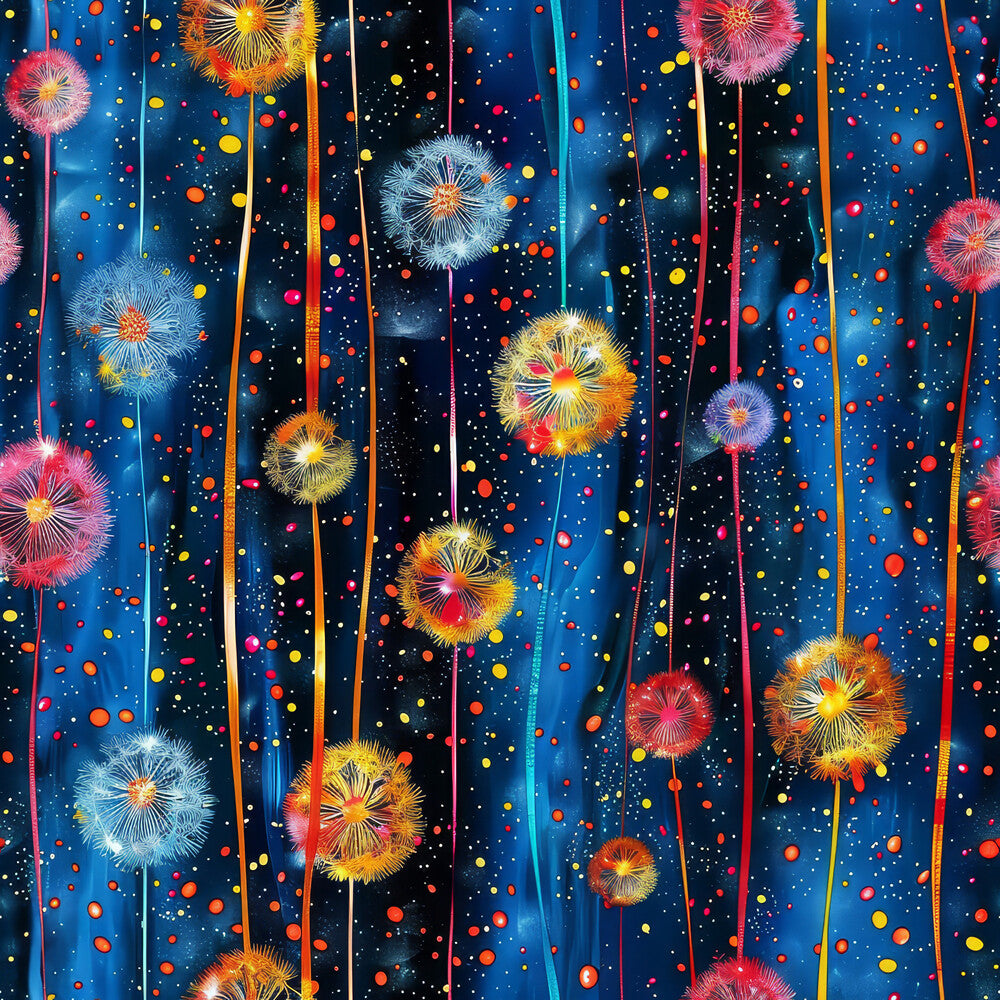 Midnight Dandelions Fat Quarter Bundle