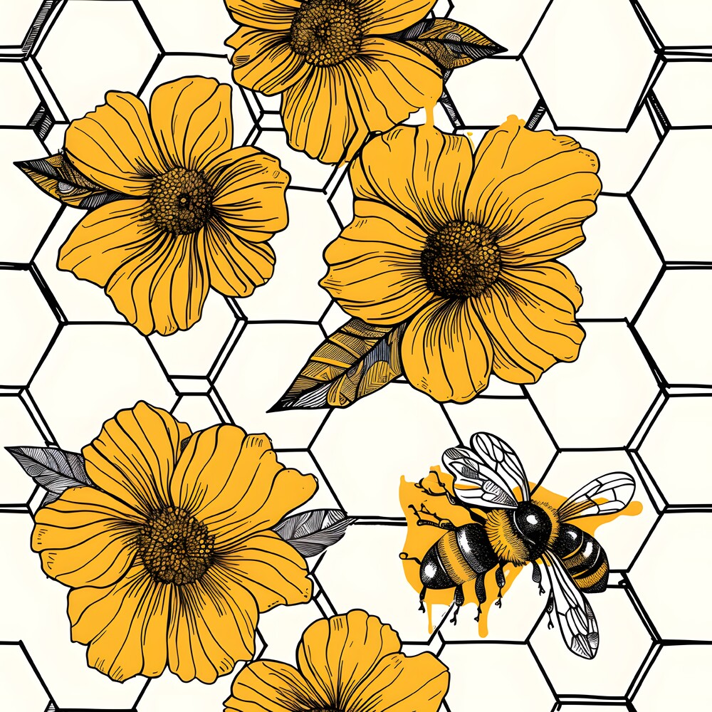 The Bee Swarm Fat Quarter Bundle
