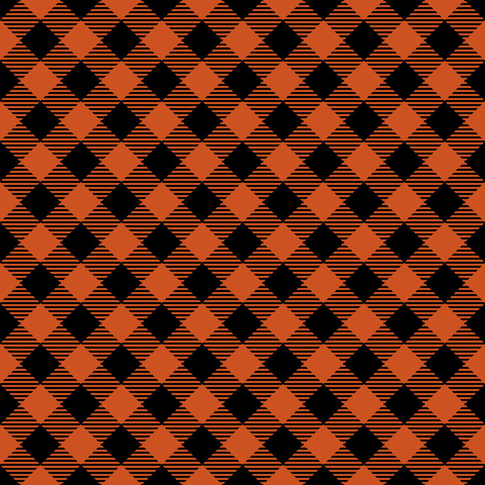 Fall Orange Plaid Fat Quarter Bundle