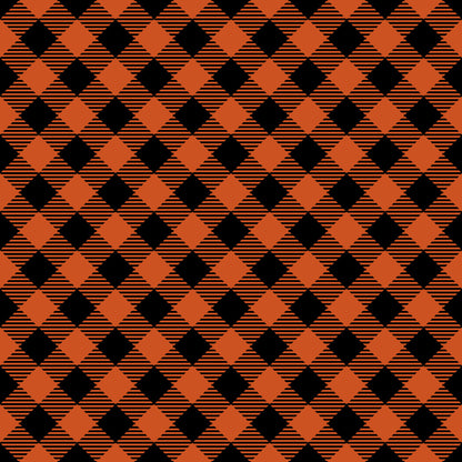 Fall Orange Plaid Fat Quarter Bundle
