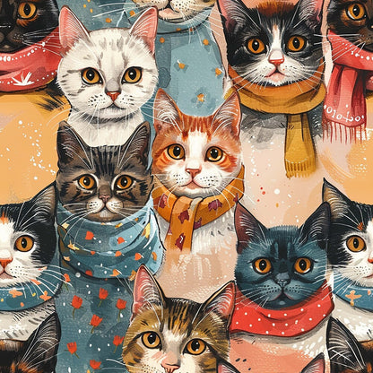 Well Dressed Cats Fat Quarter Bundle