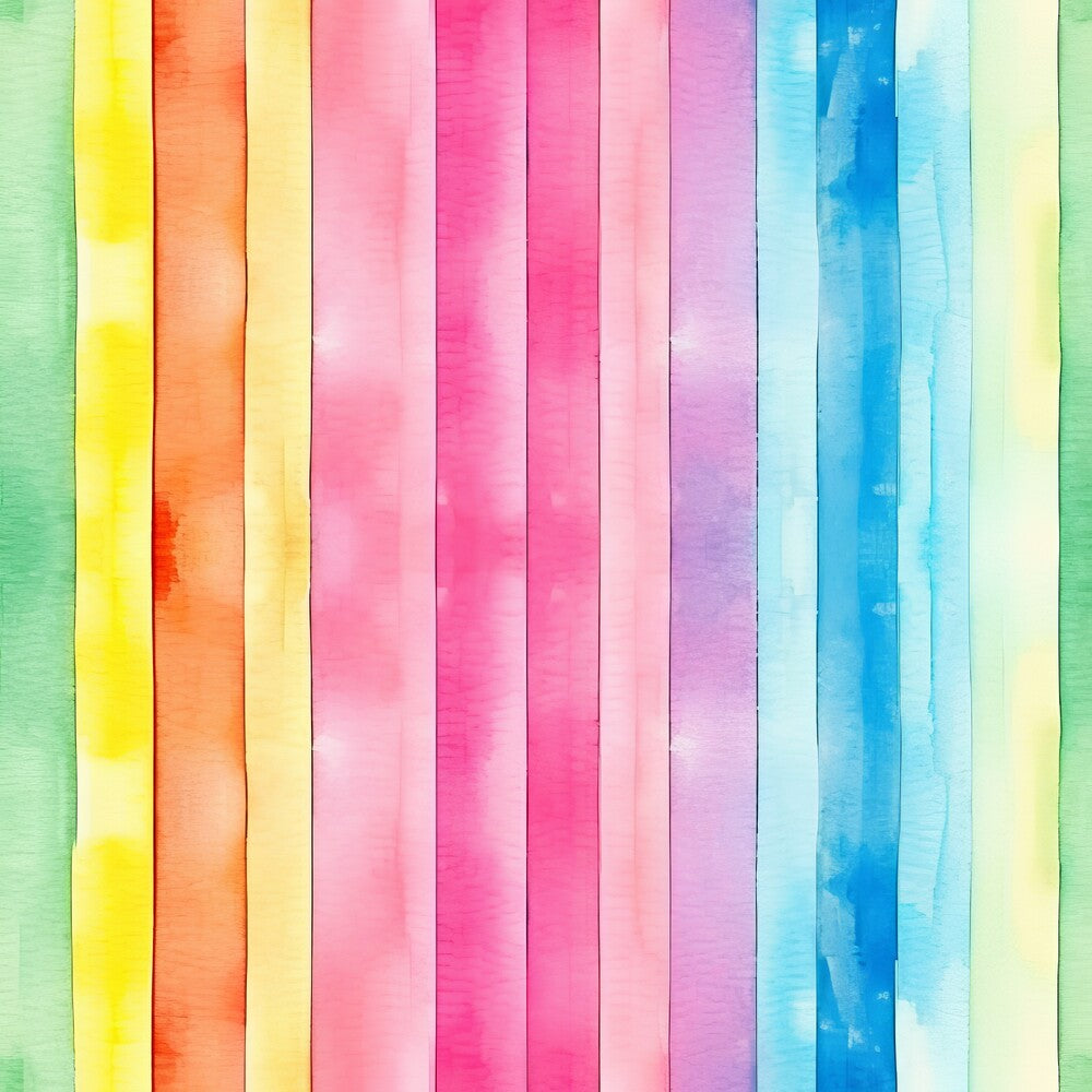 Watercolor Rainbow Stripes Fat Quarter Bundle