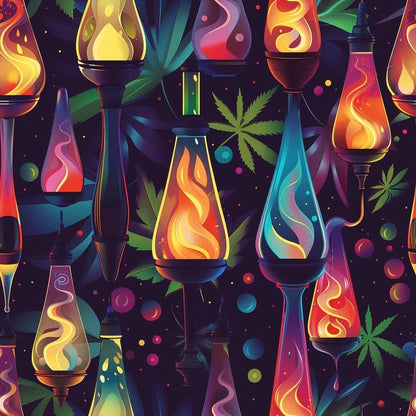 Lava Lamp Cannabis Fat Quarter Bundle