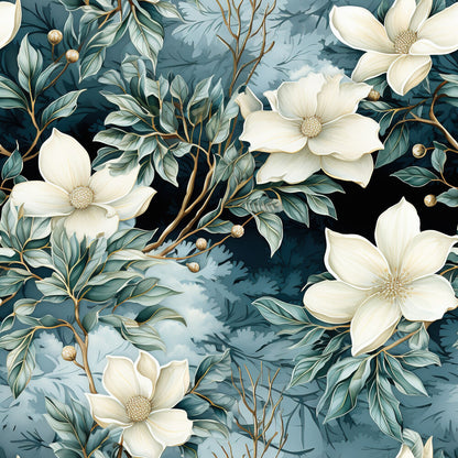 Winter Bloom Elegance Fat Quarter Bundle