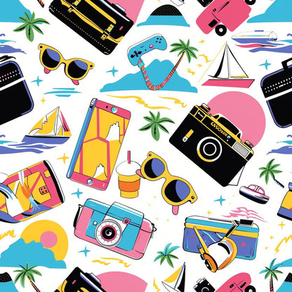 90s Travel Adventure Fat Quarter Bundle