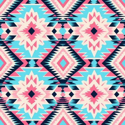 Aztec Pink and Blue Western Fat Quarter Bundle
