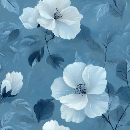 Cornflower Blue Floral Fat Quarter Bundle