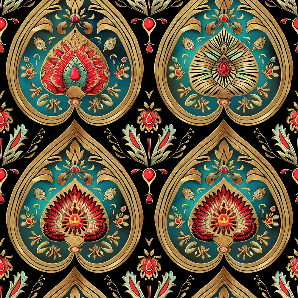 Vermas Ornate Paisley Fat Quarter Bundle