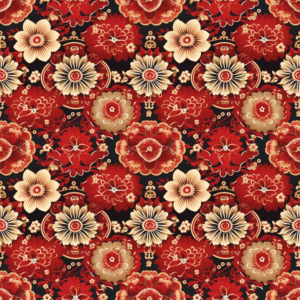 Chinese Lunar Lantern Lights Fat Quarter Bundle