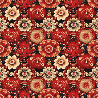 Chinese Lunar Lantern Lights Fat Quarter Bundle