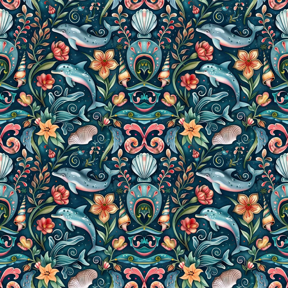 Swimming with Dolphins Fat Quarter Bundle