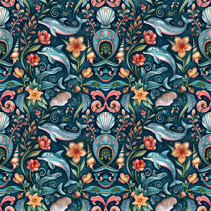Swimming with Dolphins Fat Quarter Bundle