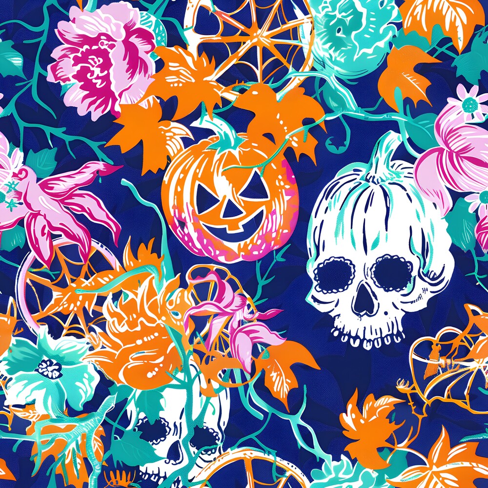 Preppy Bright Halloween Fat Quarter Bundle