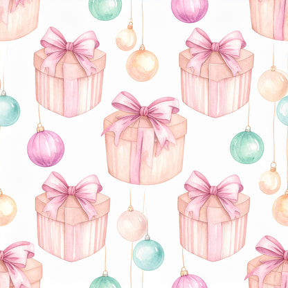 Pink Bows And Evergreen Fat Quarter Bundle