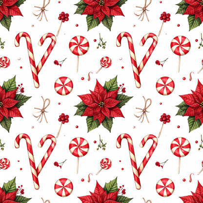 Peppermint Spice Christmas Fat Quarter Bundle