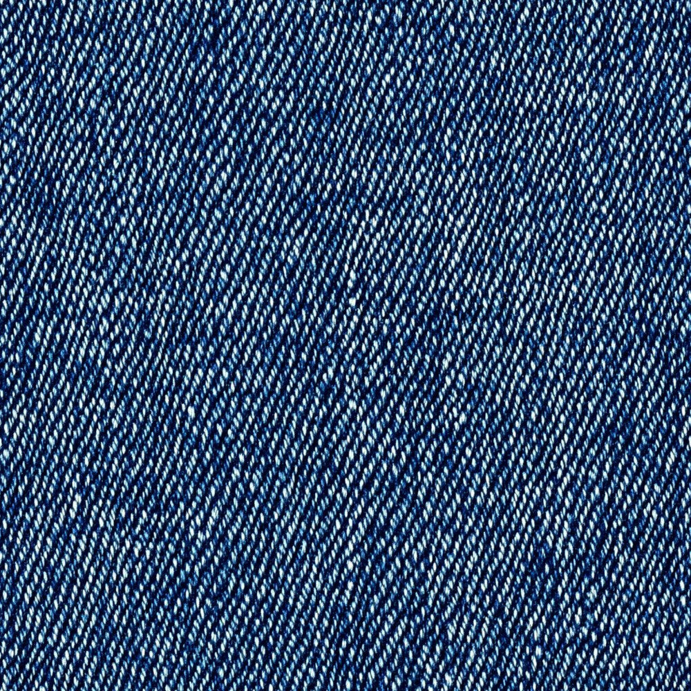 Blue Jean Denim Fabric Texture Fat Quarter Bundle