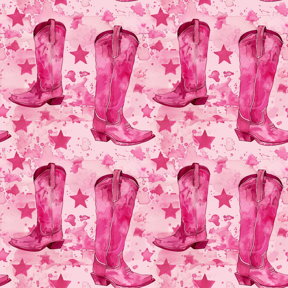 Pink Cowboy Boots Fat Quarter Bundle