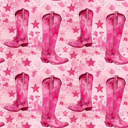 Pink Cowboy Boots Fat Quarter Bundle