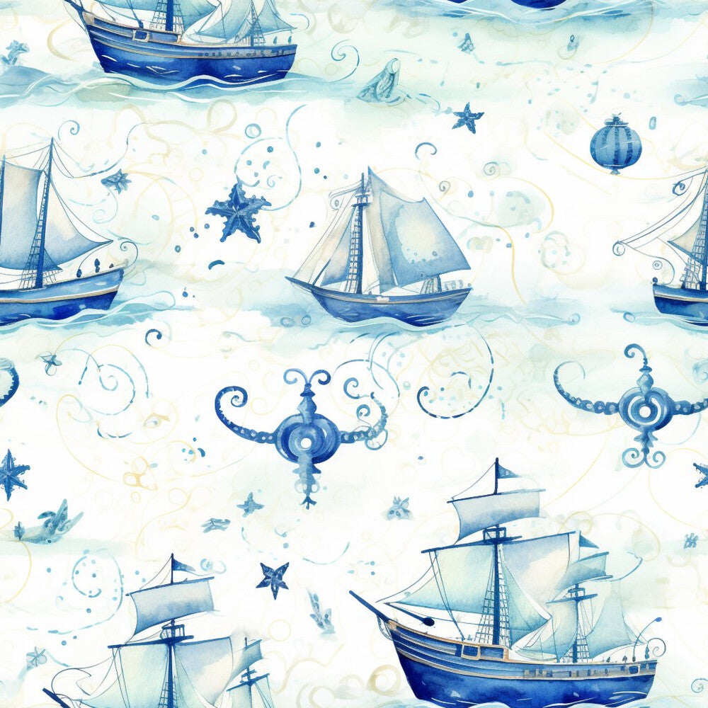 Blue Ocean Fishes Fat Quarter Bundle