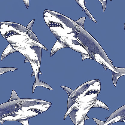 Sharks Circling Fat Quarter Bundle