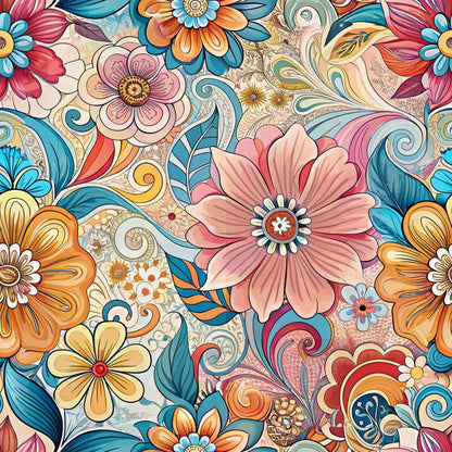 Funky Daisy Watercolor Fat Quarter Bundle
