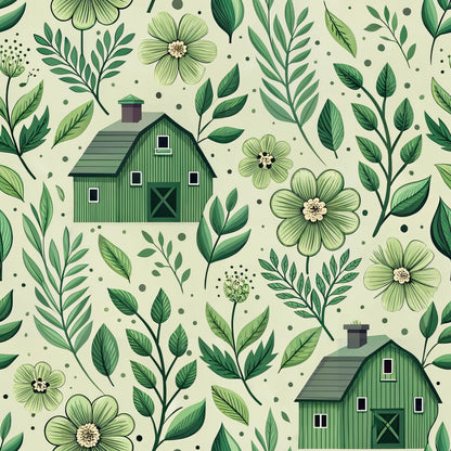 Green Farmhouse Fat Quarter Bundle