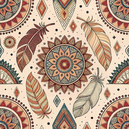 Boho Tribal Mandala Fat Quarter Bundle