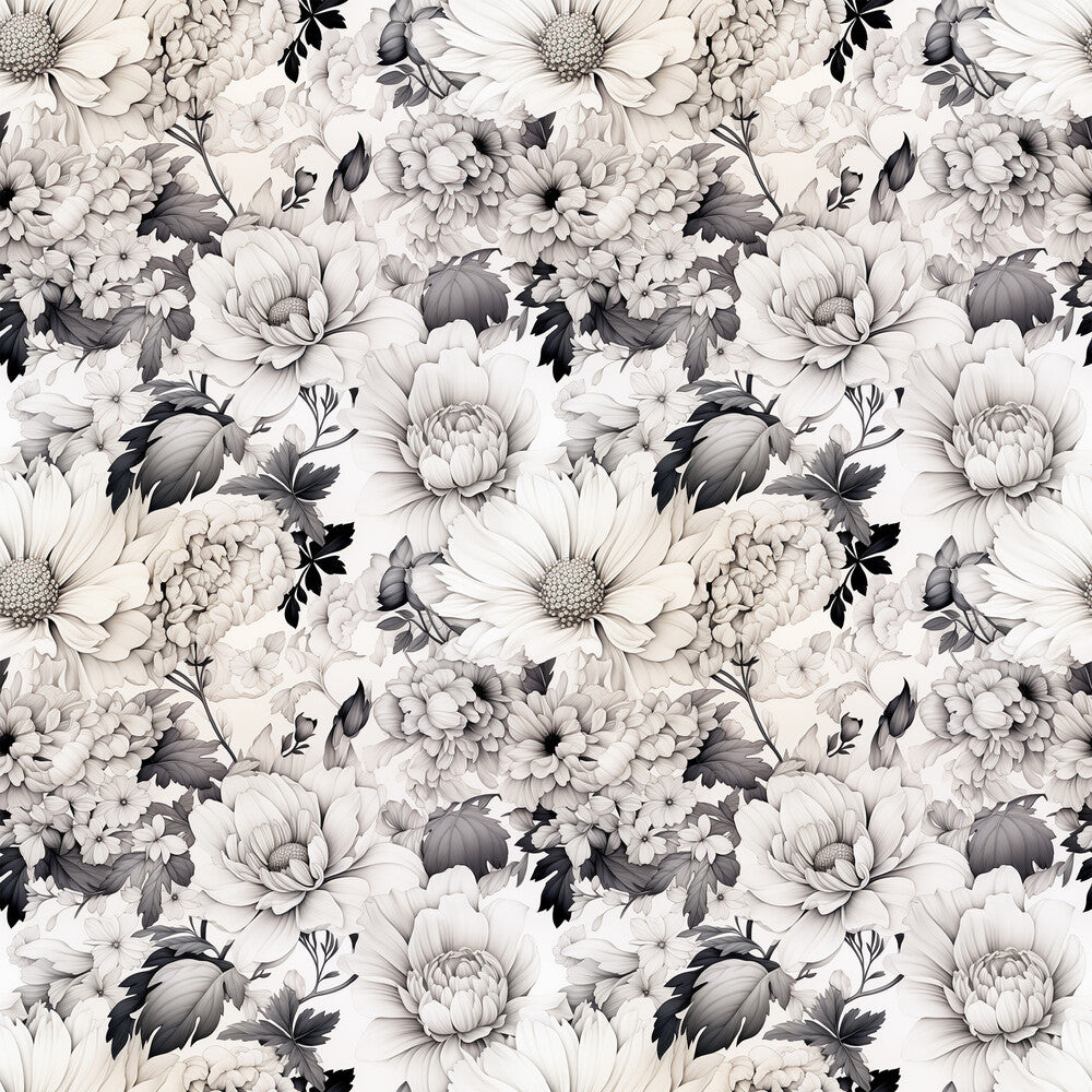 White Flowers Fat Quarter Bundle