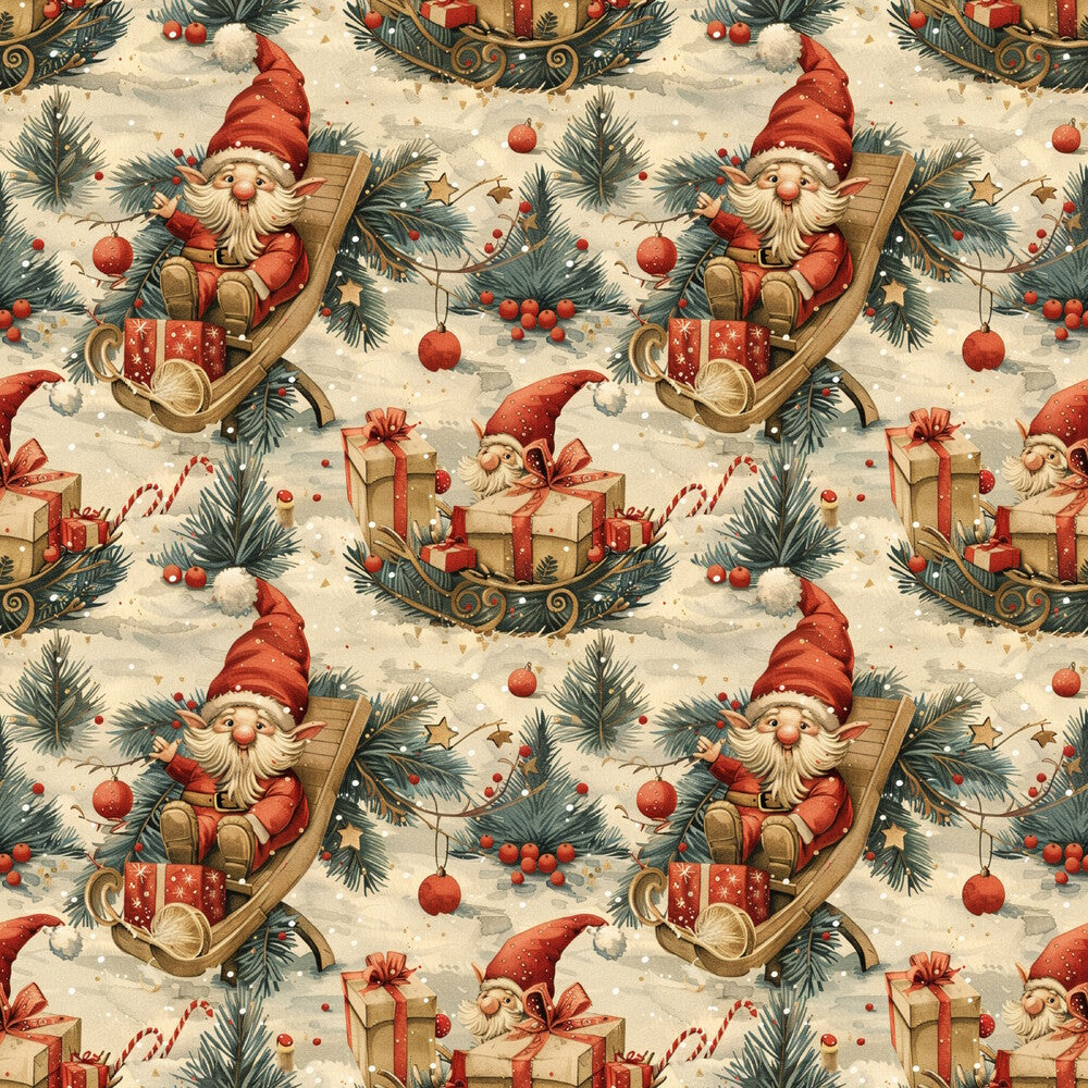 Classic Christmas Gnomes Fat Quarter Bundle