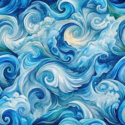 Ocean Swirls Fat Quarter Bundle