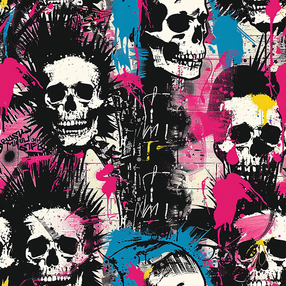 Punk Rock Skull Fat Quarter Bundle