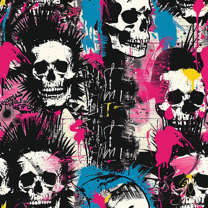 Punk Rock Skull Fat Quarter Bundle