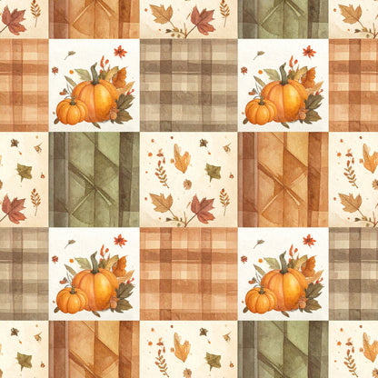 Harvest Pumpkin And Florals Fat Quarter Bundle