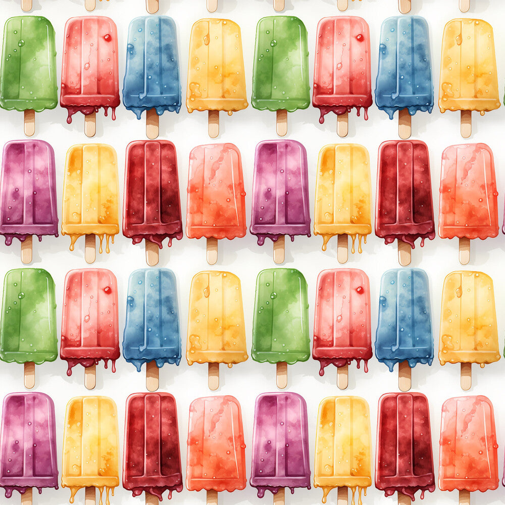 Watercolor Summer Popsicle Fat Quarter Bundle
