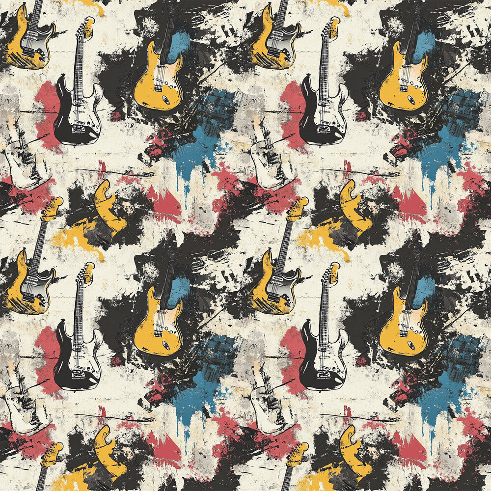 Grunge Rock Guitar Fat Quarter Bundle