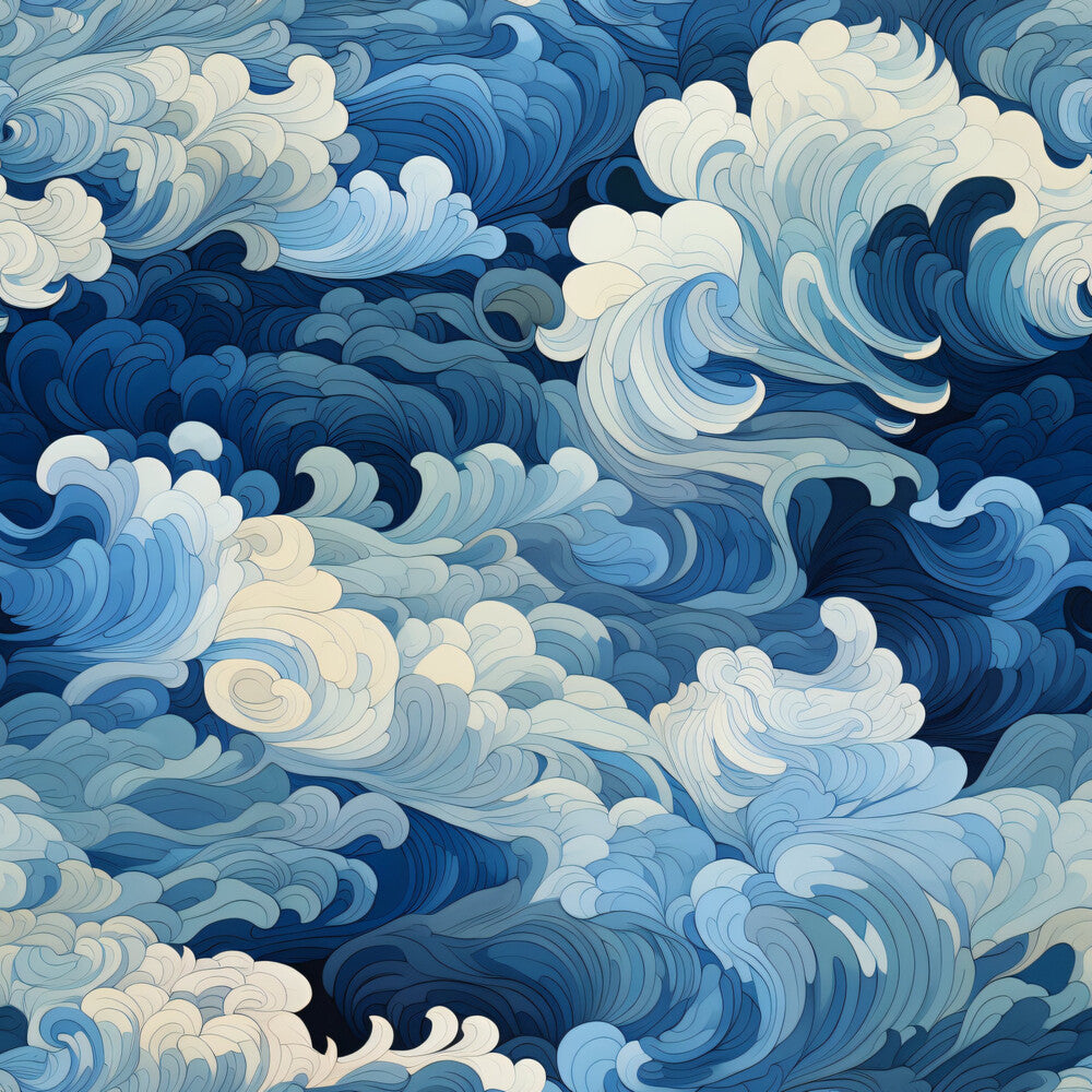 Abstract Sea Waves Fat Quarter Bundle