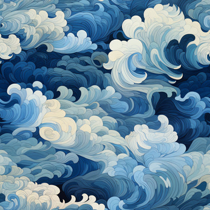 Abstract Sea Waves Fat Quarter Bundle