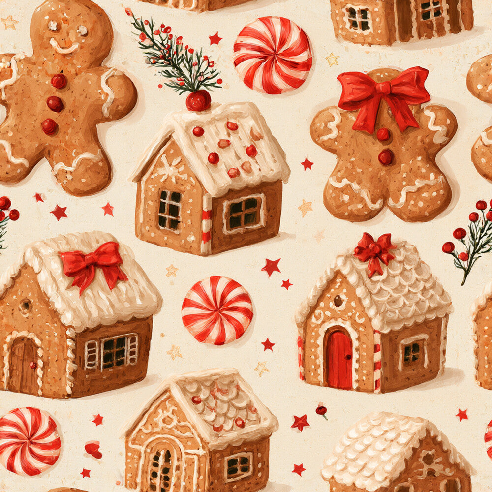 Gingerbread Holiday Cheer Fat Quarter Bundle